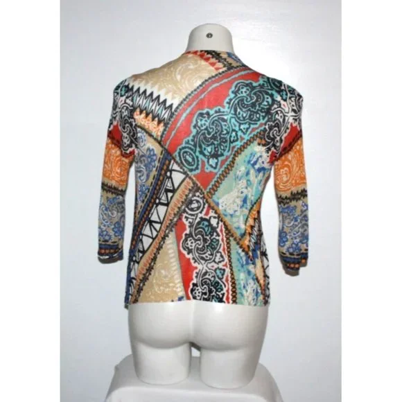 CHICO'S Women's Cardigan Wrap Sweater Size 0 S - Picture 2 of 3